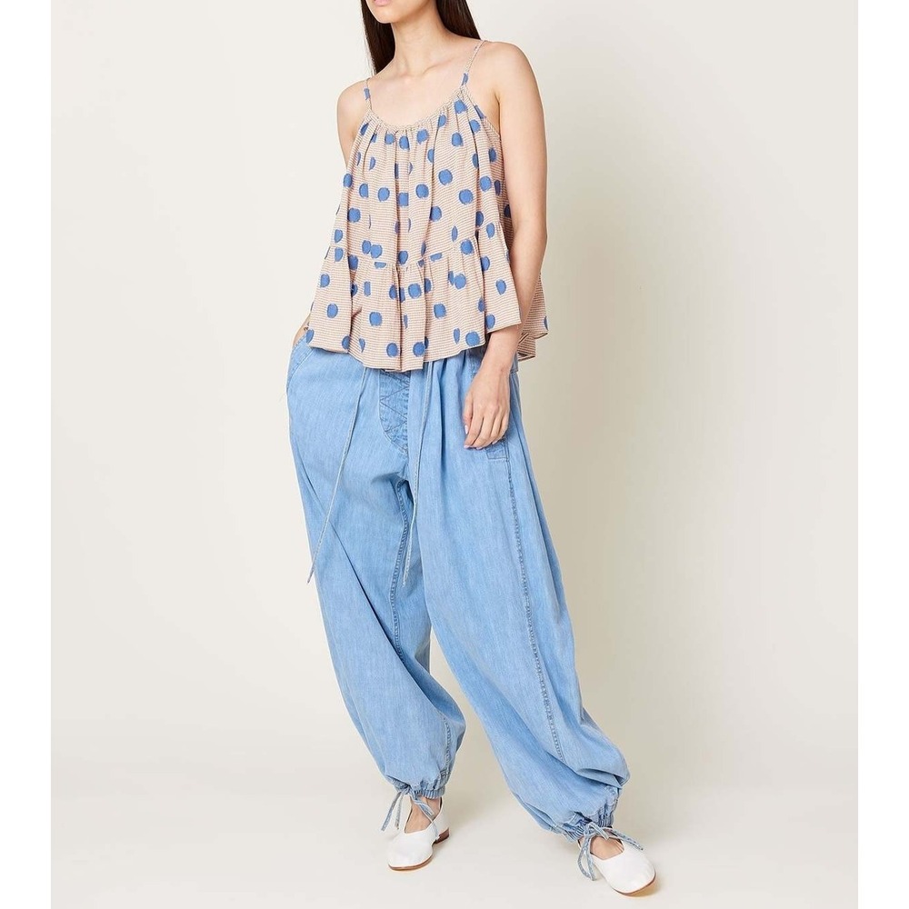 RACHEL COMEY Womens Jeans Parachute Baggy Wide Leg Barrel Mona Pants Balloon - S